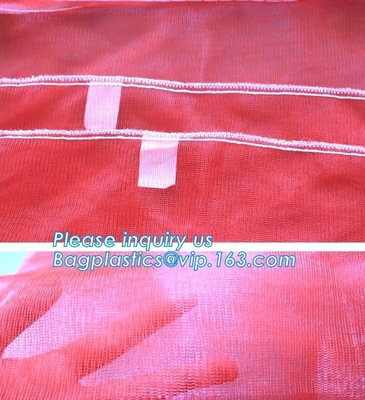 El PE hizo punto el bolso del bolso de la malla y de la malla de Raschel, fecha plástica Mesh Net Bags, bageas de Raschel Monifilament del PE de la fuente del precio de fábrica