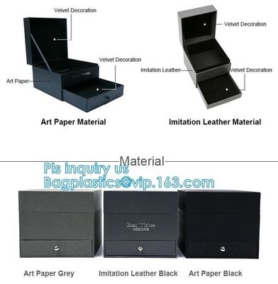 Cajas de regalo plegables de papel plegables rígidas de la cartulina del plegamiento del cierre magnético de lujo de la caja para la ropa o la flor BAGPLAST