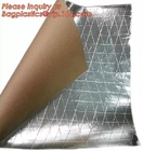 El papel de aluminio de Hoja-Lienzo-Kraft que hacía frente al material de aislamiento para la construcción de edificios, barrera radiante laminó clo tejidos
