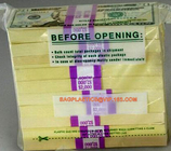 El empaquetado industrial del correo empaqueta seguridad de las pruebas del dinero envuelve el banco del sello del depósito en efectivo