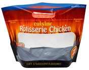 El pollo del Rotisserie que empaquetaba los bolsos laterales del escudete, patio selló bolsos