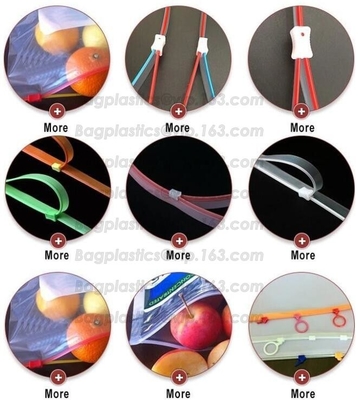 Clip horizontal coloreado de la cremallera del vacío, resbalador Zip lockk, cremallera del reborde, Eva Zipper, impermeable del sello del Pvc, prueba del aire