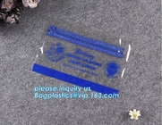 La cremallera del resbalador del viaje del Pvc empaqueta la manija del bolso del lápiz del resbalador de la cremallera del Pvc