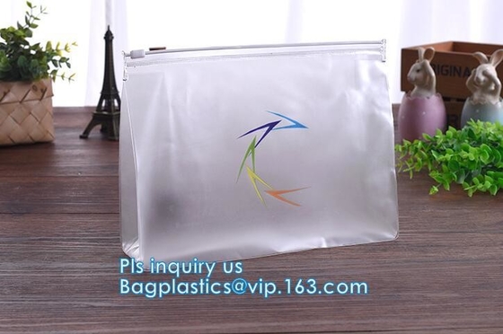 Resbalador de empaquetado helado de la ropa cosmética del bolso del maquillaje que empaqueta con Zip lockkk