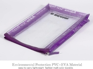 Material polivinílico del CPE del bolso del maquillaje del Pvc del PVC de la cremallera que se puede volver a sellar cosmética del resbalador