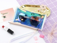 Caja cosmética de Toy Package Zip Barrel Cosmetic del bolso del maquillaje de Politzer de la manija