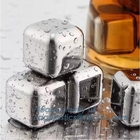 El hielo de los cubos del refrigerador de las bebidas de las piedras de hielo del whisky cubica el logotipo más barato del laser