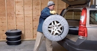 Las cubiertas de asiento de carro plásticas del neumático, neumático disponible de la tela cubren el poliéster protector