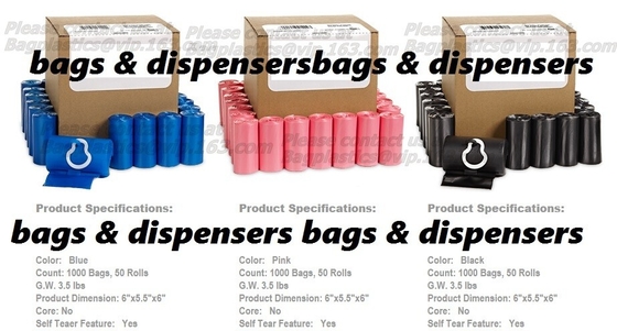 El bolso de la basura del animal doméstico de la maicena/el impulso biodegradables del perro empaqueta la certificación EN13432