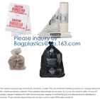 Las bolsas de plástico aptas para el autoclave 6 Mil Polyethylene, bolsos inútiles resistentes para la construcción