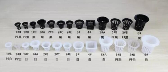 La taza neta del pote del invernadero para los potes crecientes hidropónicos Mesh Cup de la red del hidrocultivo del sistema y hace espuma