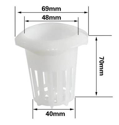 La taza neta del pote del invernadero para los potes crecientes hidropónicos Mesh Cup de la red del hidrocultivo del sistema y hace espuma