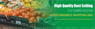 Bolso de basura abonable disponible biodegradable del 100%, bolso de basura plano abonable de la cocina del trazador de líneas biodegradable del compartimiento en Rol