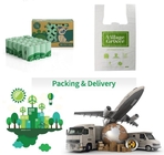 bolsos de basura abonablees plásticos biodegradables amistosos del eco, bolso impreso biodegradable abonable de la donación de la caridad