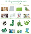 El carrito Liner Compostable Garbage de los residuos orgánicos empaqueta incluyendo 50 bolsos, bolso abonable de la camiseta, fabricante degradable del bolso