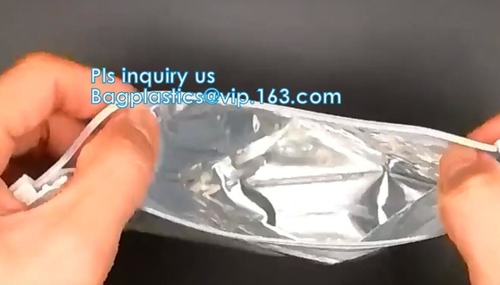 El olor impermeabiliza 7 Mil White Mylar Bags, recicla el bolso del papel de aluminio de la cremallera de la prueba del olor/el bolso del papel de aluminio/la categoría alimenticia laminados