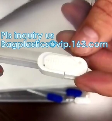 El empaquetado a prueba de niños, bolso resistente de papel del niño de Kraft, bolso bloqueable plástico opaco de la medicación, se coloca encima de los vagos de Zip lockkk
