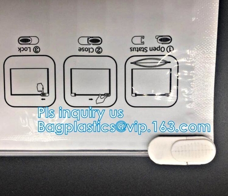 Bolso resistente C médica del niño de los bolsos de la prueba del olor una n n bolsas inferiores planas de b i s Zip lockkk de un Zip lockkk del bolso