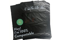 Logotipo expreso de empaquetado postal de envío biodegradable del bolso de la ropa del bolso del almidón vegetal de Bag PLA+PBAT del mensajero del estiércol vegetal del bolso
