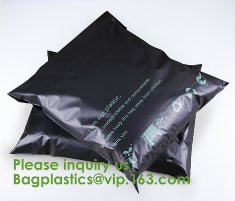 Mensajero de envío postal Bags del Uno mismo-sello de la prenda impermeable del bolso de maíz del almidón del correo del bolso del sobre biodegradable abonable de Eco