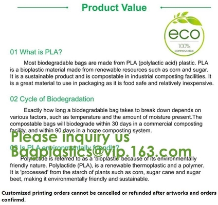Mensajero de envío postal Bags del Uno mismo-sello de la prenda impermeable del bolso de maíz del almidón del correo del bolso del sobre biodegradable abonable de Eco