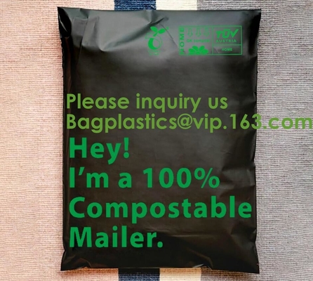 Mensajero de envío postal Bags del Uno mismo-sello de la prenda impermeable del bolso de maíz del almidón del correo del bolso del sobre biodegradable abonable de Eco