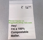 Bolso de envío del bolso biodegradable de la fijación del anuncio publicitario para los bolsos de empaquetado del correo del correo de lujo de los bolsos de las ropas de la ropa