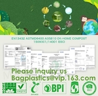 Bolsos biodegradables OXOS, las bolsas de plástico biodegradables, bolsos amistosos de Eco, bolsos de la eliminación de residuos