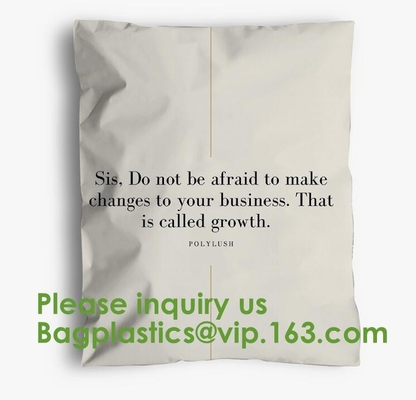 Ropas de empaquetado de envío del almidón del plástico abonable biodegradable verde del anuncio publicitario que envían bolsos del paquete de la ropa