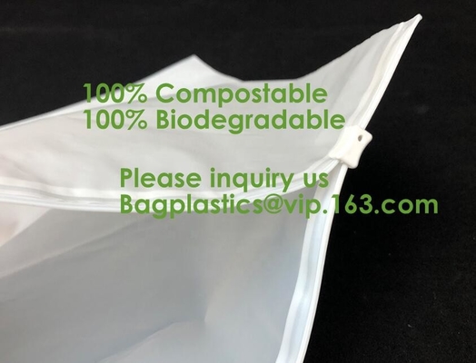 Bolsos respetuosos del medio ambiente del congelador, bolsos que se puede volver a sellar, resistente, biodegradable, reutilizables, sello del resbalador, cerradura de la cremallera