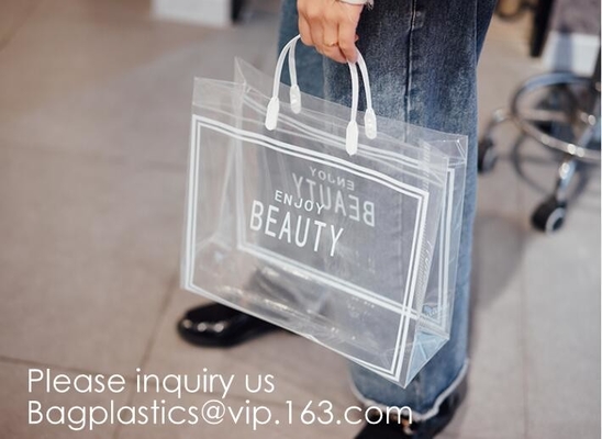 Bolsos de empaquetado de la ropa abonable biodegradable de la joyería con los bolsos del regalo del caramelo del banquete de boda de la Navidad de la manija