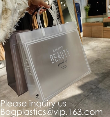 Bolsos de empaquetado de la ropa abonable biodegradable de la joyería con los bolsos del regalo del caramelo del banquete de boda de la Navidad de la manija