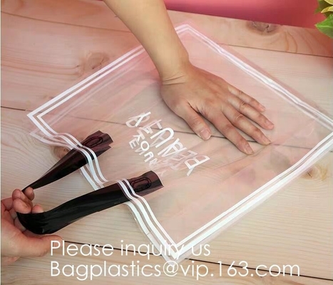Bolsos de empaquetado de la ropa abonable biodegradable de la joyería con los bolsos del regalo del caramelo del banquete de boda de la Navidad de la manija