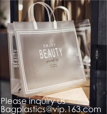 Bolsos de empaquetado de la ropa abonable biodegradable de la joyería con los bolsos del regalo del caramelo del banquete de boda de la Navidad de la manija