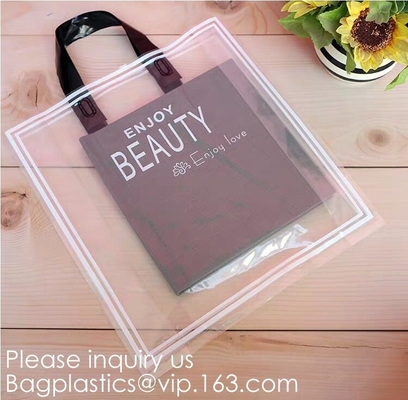 Bolsos de empaquetado de la ropa abonable biodegradable de la joyería con los bolsos del regalo del caramelo del banquete de boda de la Navidad de la manija