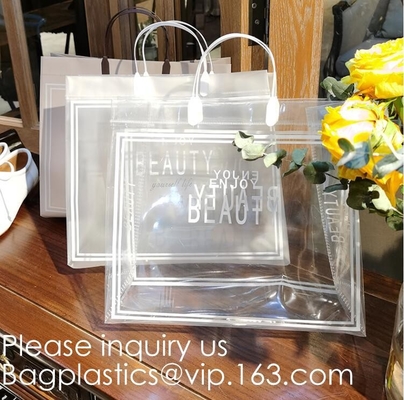 Bolsos de empaquetado de la ropa abonable biodegradable de la joyería con los bolsos del regalo del caramelo del banquete de boda de la Navidad de la manija