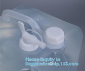bolso plástico de 10l 20l Cubitainer en caja sin el cubo líquido del cuadrado del agua plegable de Jerry Can With Holes Tap de la manija