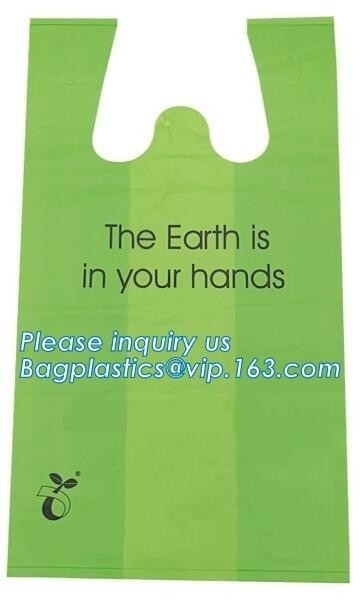 100% bolsos inútiles de Biodegradable&Compostable /Diaper, Unscented, antimicrobiano, Plas descomponibles de Stach del maíz del embalaje del estiércol vegetal