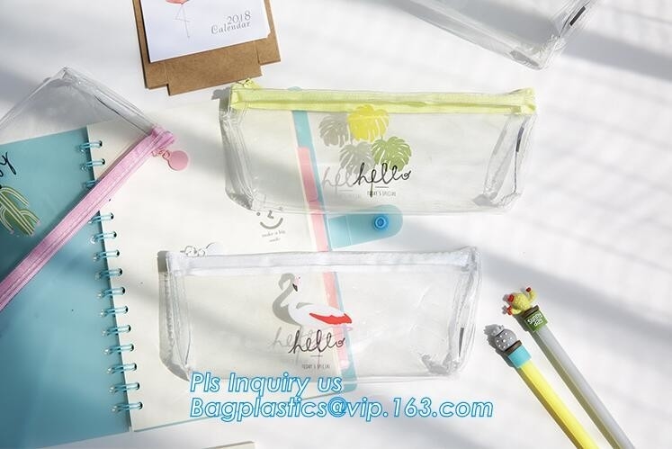 La bolsa de la pluma del silicón del proveedor/el bolso inmóviles del lápiz de la pluma de la goma de silicona, modificó el bolso del lápiz para requisitos particulares del PVC de Logo Rubber Zip Lock