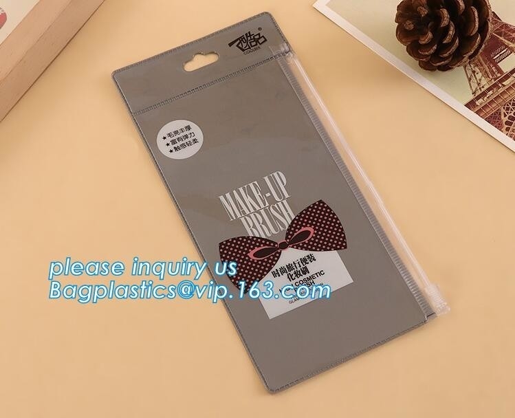 Bolso de la carpeta de archivo zip de A4 que lleva A5 del tamaño del pvc de la cremallera del documento transparente claro de alta calidad de los pp para el bagplastics pac de la oficina