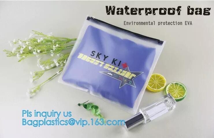 El viaje claro respetuoso del medio ambiente EVA Cosmetic Bag con el cierre de la cremallera del resbalador, la impresión mate del resbalador modificó el bolso helado del pvc para requisitos particulares
