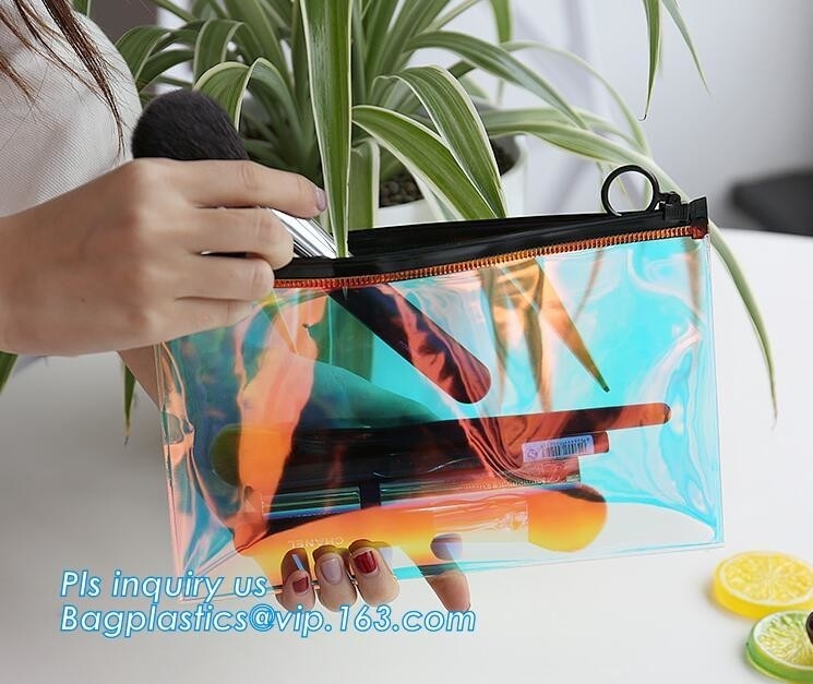 Bolso claro del Pvc de un resbalador plástico más barato de la cremallera de la PU del bolso del niño, la bolsa de plástico del bolso de la cremallera del resbalador para la tarjeta, bolso de empaquetado de la cremallera