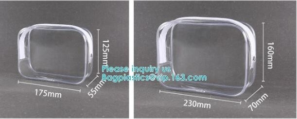 Bolsa de la manija del tubo del PVC, bolso que embala cilíndrico del PVC del tubo plástico, bolso con la manija para el paquete del champú, bolso del tubo del PVC