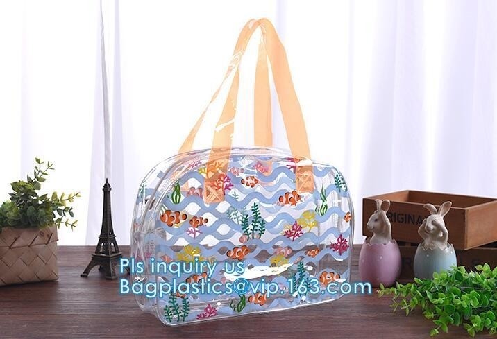 la bolsa de asas para las mujeres, la bolsa de asas de la capacidad grande del bolso del pvc del cuero del pvc del bolso del laser, tachonó shou claro de Tote/PVC