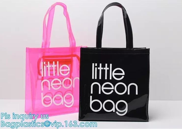 Bolso del bolso de la playa del ocio del latigazo del bolso de la nueva jalea cristalina transparente del PVC del verano solo, playa Handb claro del PVC del monedero