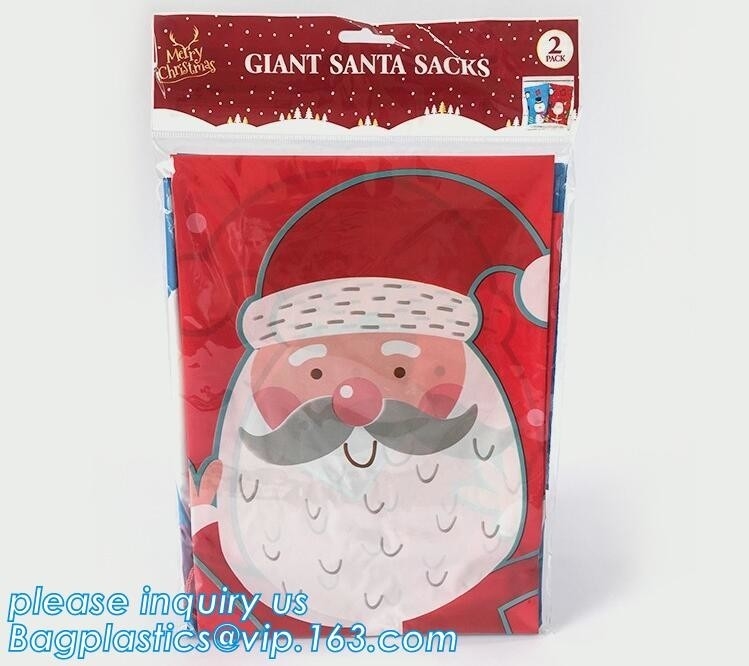 La invitación gigante del regalo de la Navidad despide bolsos plásticos enormes de los juguetes, despide los bolsos plásticos enormes de los juguetes, Toy Gift Sacks Merry Xmas grande S