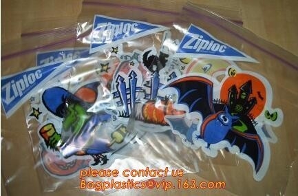 El bolso de empaquetado del caramelo de Halloween del pan de la galleta de la Navidad de la boda del goodie de Halloween, violoncelo lindo del caramelo de Halloween empaqueta bagplastic