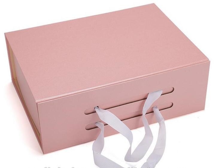 Cree la pequeña caja de papel de lujo del cajón para requisitos particulares de la cartulina, crema de empaquetado plegable de papel rosada BO cosmética del cuidado de piel de la caja de regalo