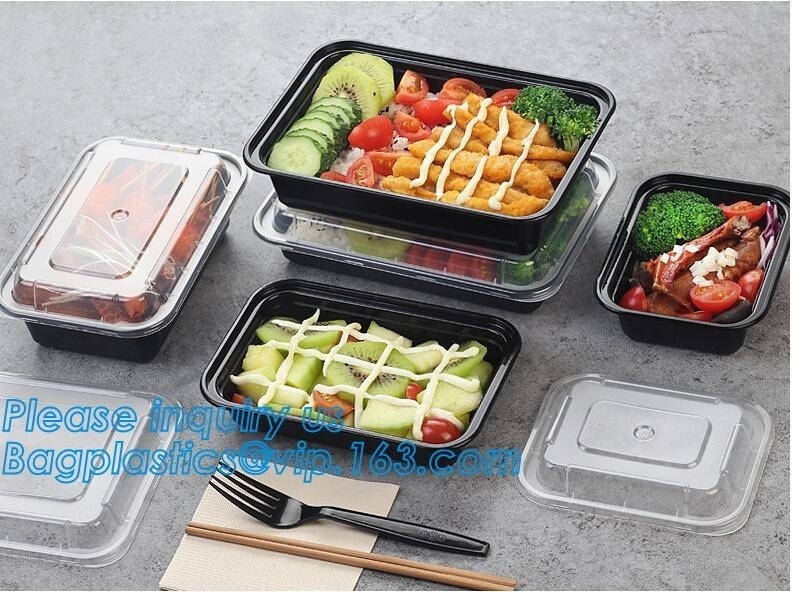 Bagplastics plástico de Straw Lunch Box del trigo del envase de Bento Lunch Box Biodegradable Food de la muestra libre de los envases de la preparación de la comida