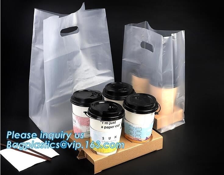 La bolsa disponible de la taza, lleva el bolso, bolso de la manija de la taza, bolso práctico, bolso cortado con tintas, dirige para llevar el bolso, bolso de ultramarinos, panadería pac